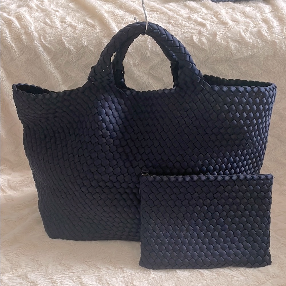 Naghedi St. Barths Medium Tote - Ink Blue